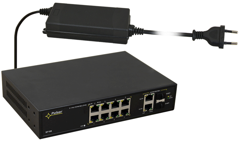 Switch POE 10-portowy SF108-90W do 8 kamer IP