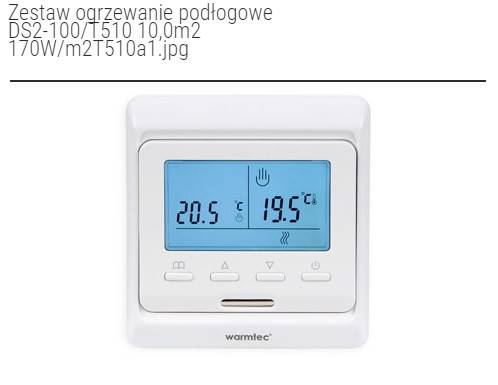 Zestaw Warmtec DS2-100/T510 10,0m2 (170W/m2) 