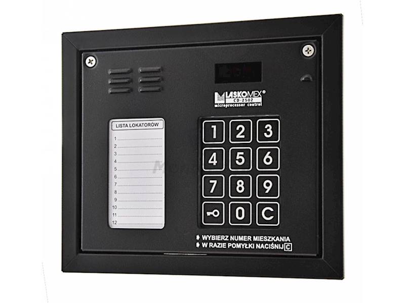 Panel zewnętrzny CP-2502NR POL czarny RFID