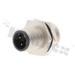 M12A-04PMMS-SH8001 Gniazdo M12, 4-stykowe, męskie