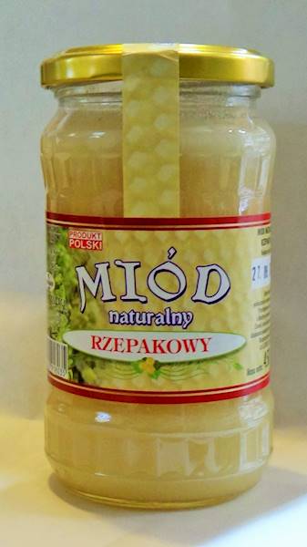 Miód rzepakowy - słoik 450g
