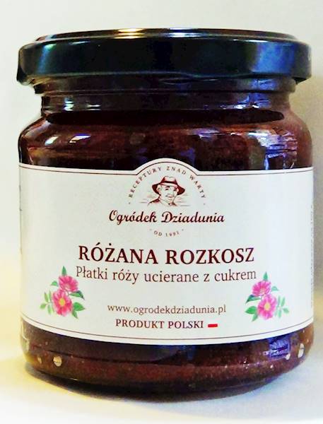 Płatki róży w cukrze 240g - Różana rozkosz