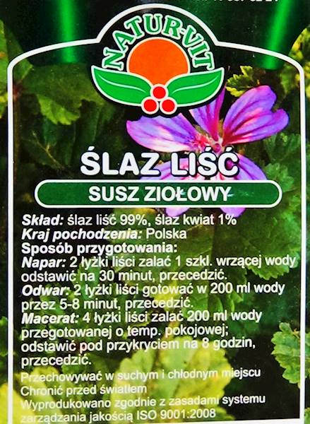 Ślaz liść a'100g