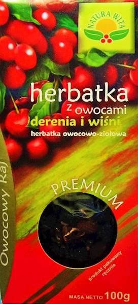Herbata z owocami derenia i wiśni a'100g