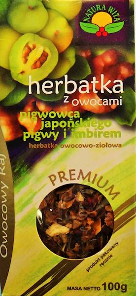 Herbata z owocami pigwowca pigwy i imbirem a'100g