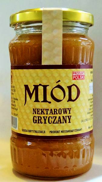 Miód gryczany - słoik 450g