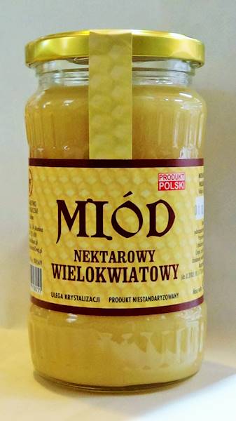 Miód wielokwiatowy - słoik 450g