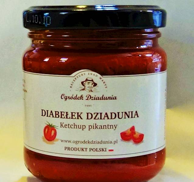 Ketchup pikantny 220g - Diabełek Dziadunia