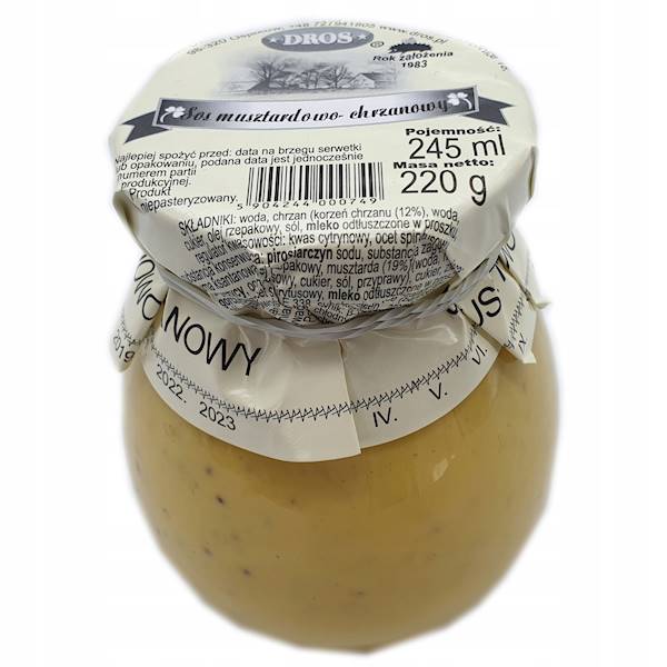 Sos musztardowo-chrzanowy 0,24l (serwetka)
