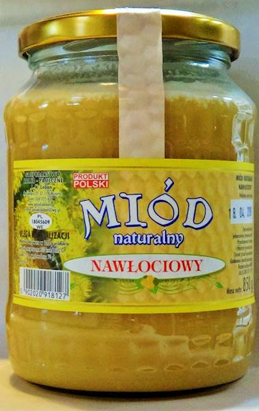 Miód nawłociowy -słoik 850g