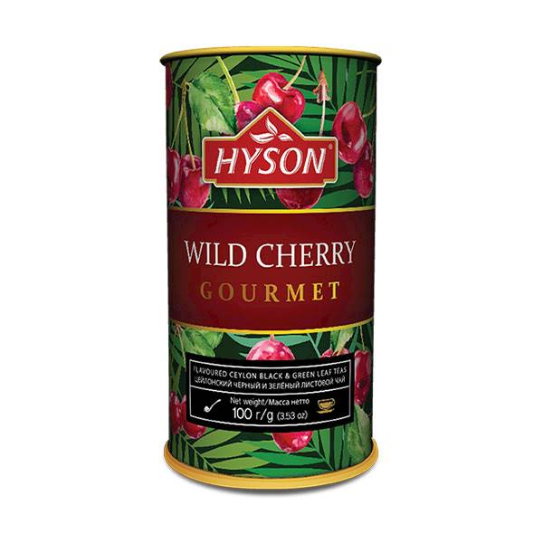 HYSON herbata czarna+zielona Wild Cherry 100g