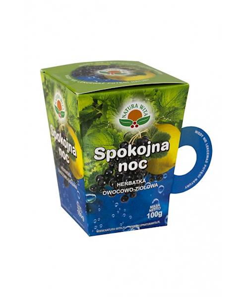 Herbatka owocowo ziołowa spokojna noc 100g kubek