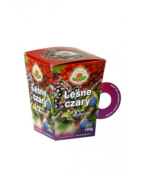 Herbata owocowo ziołowa leśne czary a'100g pudełko