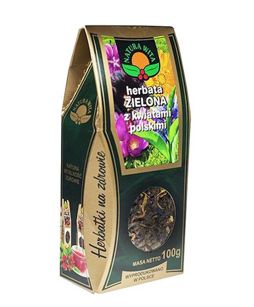 Herbata zielona z kwiatami polskimi a'100g