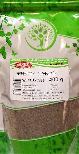 Pieprz czarny mielony 400g