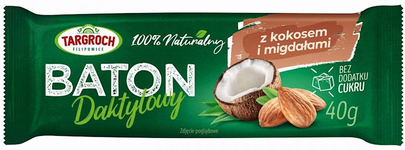 Baton daktylowy z kokosem  i migdałami (40g)