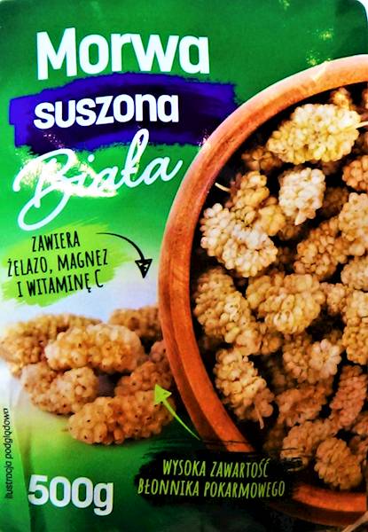 Morwa suszona biała  owoc 500g