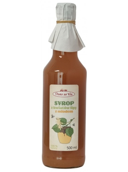 Syrop z kwiatów lipy z miodem lipowym 500 ml