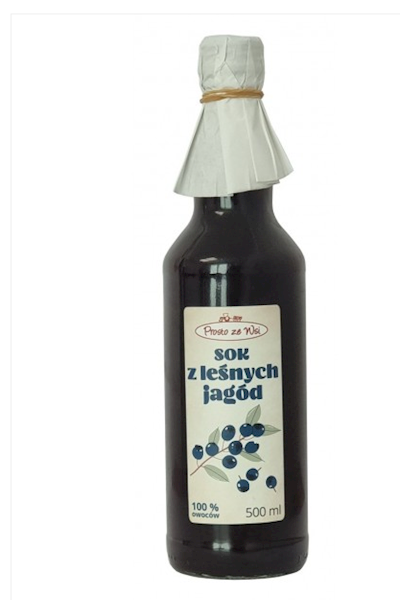 Sok z leśnych jagód 500 ml
