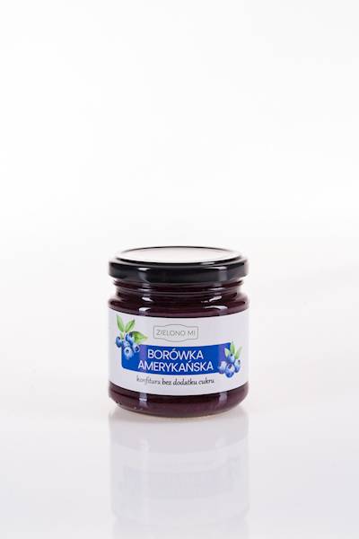Borówka amerykańska konfitura BEZ CUKRU 210g