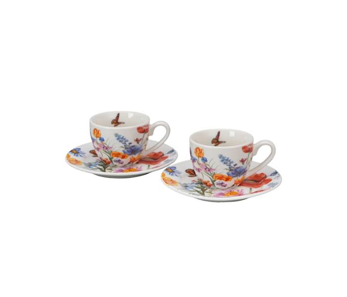 2 filizanki espresso ze spodkami SPRING