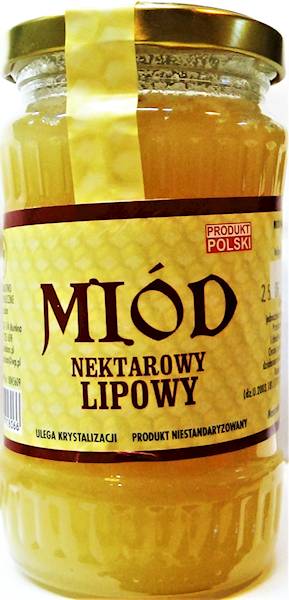 Miód lipowy - słoik 450g