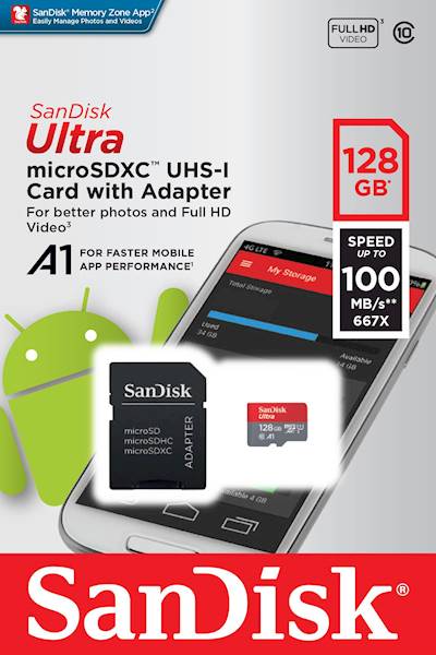 Karta Pamięci SanDisk Ultra | 128GB | microSDXC
