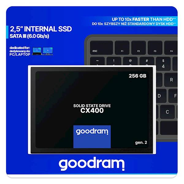 Dysk SSD Goodram CX400 | 256GB | 2,5" | SATA