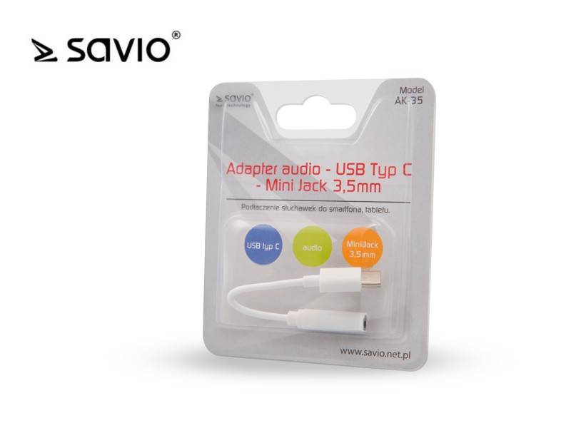 Adapter USB Typ C -> audio jack 3.5mm 