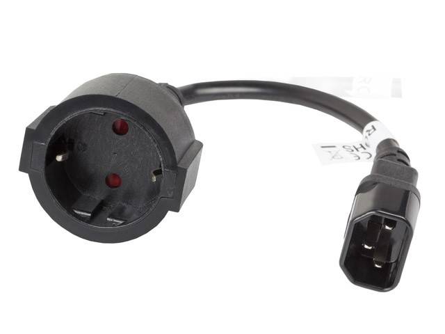 Przedłużacz zasilania IEC 320 C14-> SHUKO | 15cm