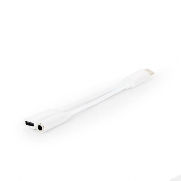 Adapter USB C (M) -> C (F) + gniazdo Jack 3.5mm