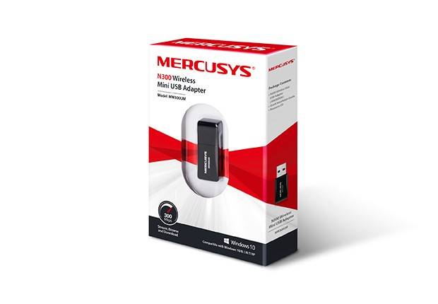 Karta sieciowa Mercusys MW300UM WiFi N300