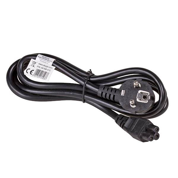 Kabel zasilający do notebooka koniczynka | 1.5m