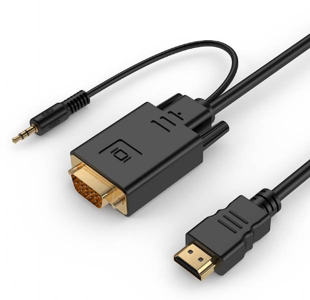 Kabel konwerter Gembird HDMI -> VGA + Jack | 3m
