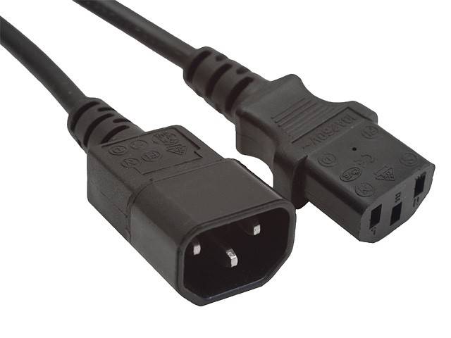 Kabel zasilający IEC przedłużacz | 1.8m