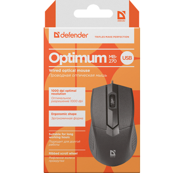 Mysz przewodowa Defender Optimum MB-270