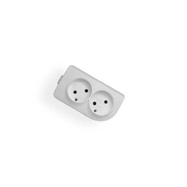 Gniazdo elektryczne do przedłużacza podwójne B/U