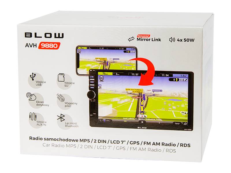 Radio samochodowe Blow AVH-9880 #78-220