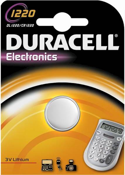 Bateria CR 1220 Duracell
