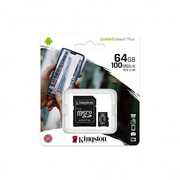 Karta Pamięci Kingston Canvas Plus | 64GB microSD