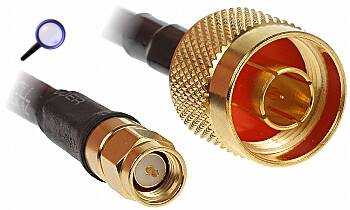 Kabel antenowy H155 | Wtyk N -> Wtyk SMA | 10m