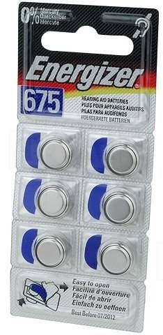 Bateria Energizer słuchowa 675