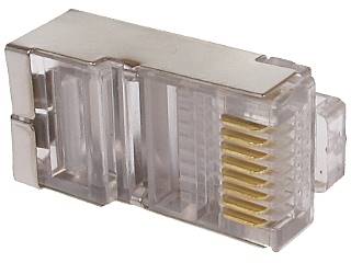 Wtyk modularny ekranowany 8p8c kat.6 | RJ45 | FTP