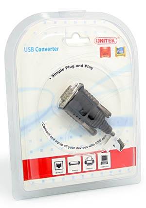 Kabel / Adapter USB -> RS-232 Serial Unitek Y-108