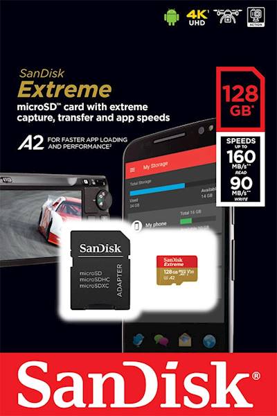 Karta Pamięci Sandisk Extreme microSDHC 128GB V30