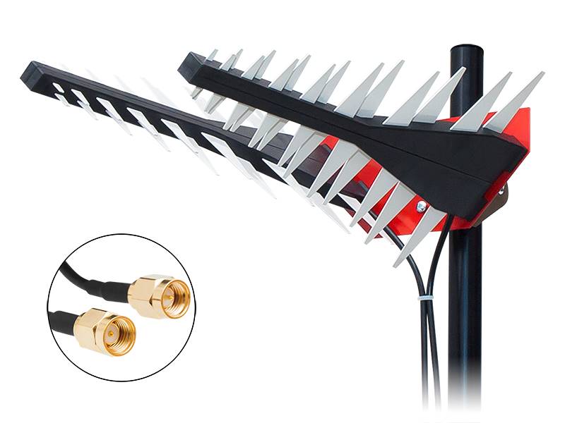Antena L4G Mimo | 2x15dBi | 15M SMA | 0.8-2.6GHz