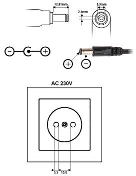 Zasilacz 12V | 10A | 5.5-TAY