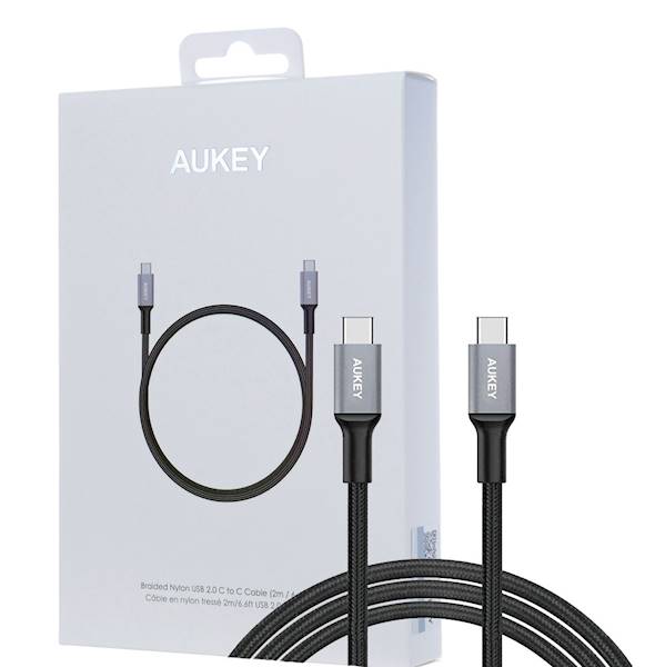 Kabel Aukey USB C - USB C | 2m | QC | CB-CD6