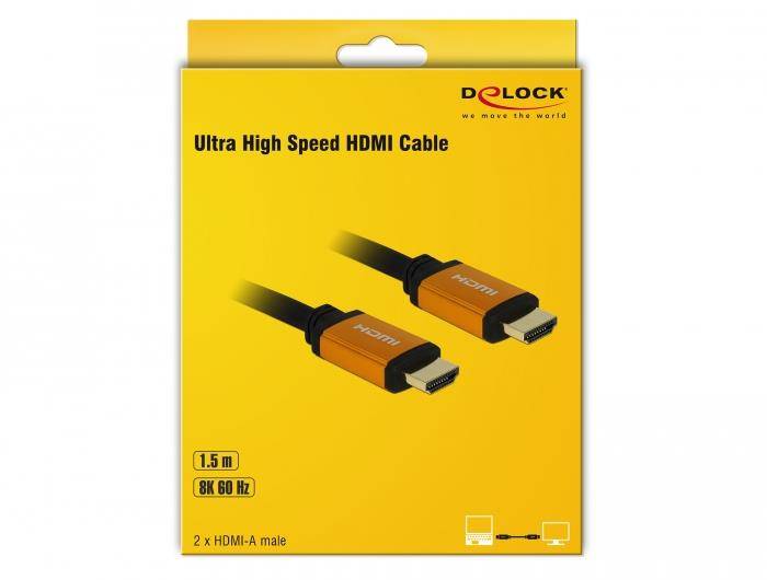 Kabel HDMI Delock v2.1 | 8k 60Hz | 1.5m