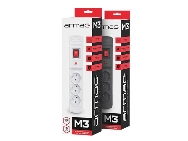 Listwa zasilająca Armac Multi M3 | 5m CZARNA